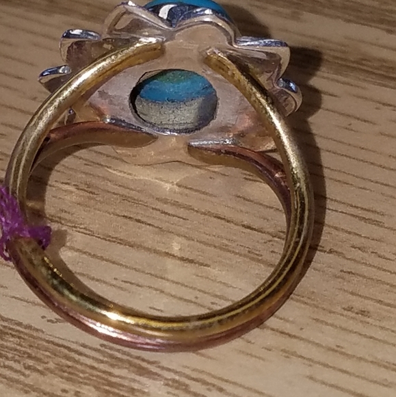 New Turquoise Sterling silver Ring size 7.5 - Picture 4 of 5